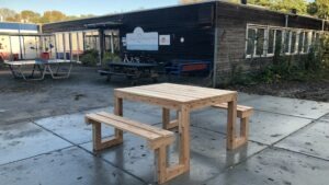 Douglas rolstoel picknicktafel De Kleine Prins Utrecht