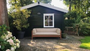 TENSO loungebank op maat laten maken van hardhout